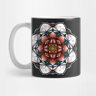 Dragonfly fire mandala Mug